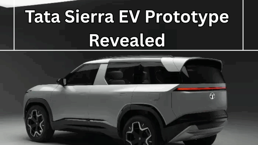 Tata Sierra EV Prototype Revealed – Retro SUV Returns as Electric