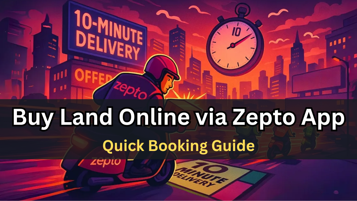 Buy Land Online via Zepto App in 2025 – Quick Booking Guide